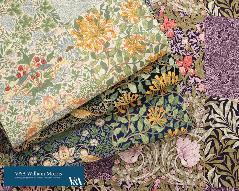 William Morris】V&A ウィリアム・モリス コットンシーチングプリント
