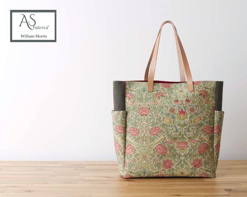 ����William Morris��GARDEN WITH BIRD /Green Multi �����ɥݥ��å��դ��ȡ��ȥХå�(M)���åȡ� [M�� NG]