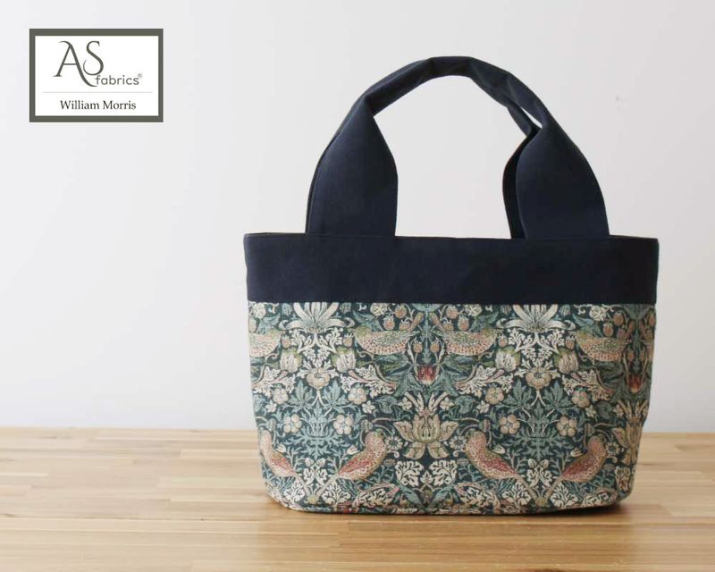 ����William Morris��STRAWBERRY THIEF /Navy Multi �ե����ʡ��դ����إȡ��ȥХå����åȡ� [M�� NG]