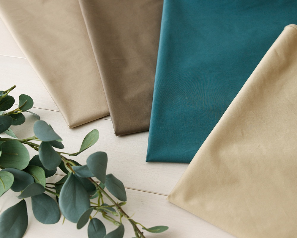 尾州産＞＜ヴィンテージソフト加工＞コットンandナイロンのサテン