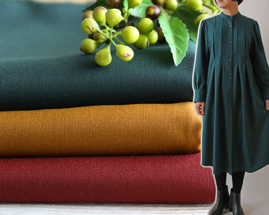 尾州産＞きれいめスタイルのウール混クロス Matilda [M便 1/3]の通販