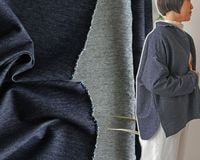 ソフト加工＞くったりやわらかなコットンデニムニット Leonie [M便 1/2