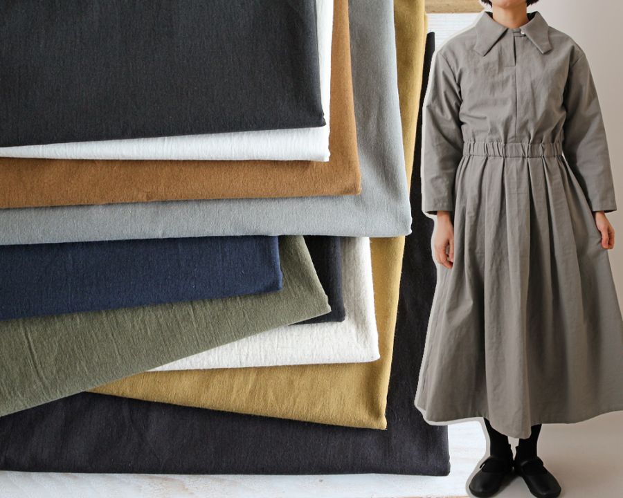 5mカット】＜ヴィンテージソフト加工＞コットンandリネンのバック