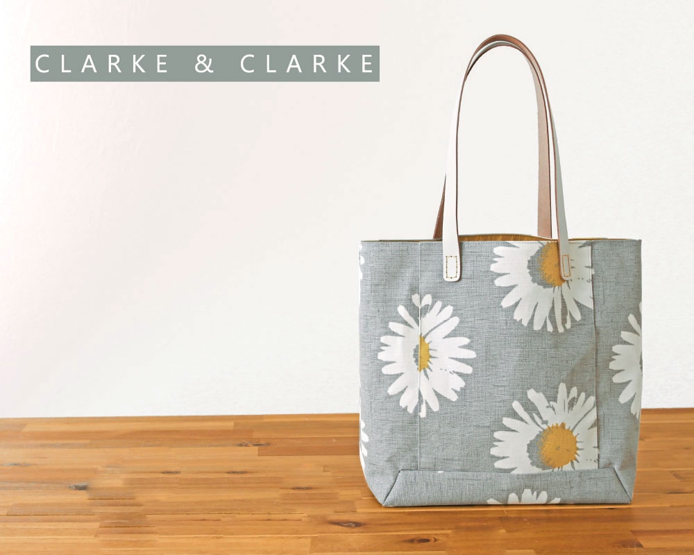 Tote様※専用 ☆【CLARKE & CLARKE】CAPRI /Chatreuse スラッシュポケット付きトート