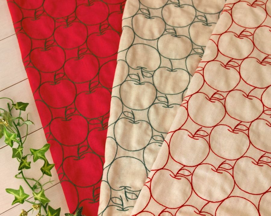 やわらかコットンの刺繍ファブリック Rose [M便 1/4]の通販 | SWANY