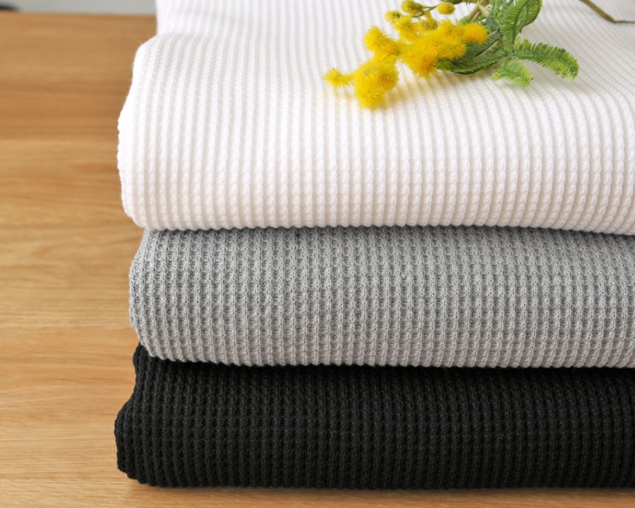 美品✨ STONE  ワッフル コットンニット Mサイズ グレー 100％コットンのワッフルニット Yolande [M便 NG]の通販 | SWANY
