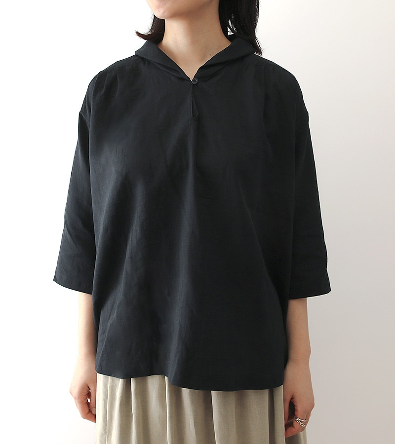 サンプル販売】ヨーク切り替えの衿付きタックブラウス SAMPLE 3127 [M