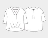 ��ʪ�緿���No.100��V�ͥå��衼���Υ֥饦��(SML��2L)��[M�� 1/3]
