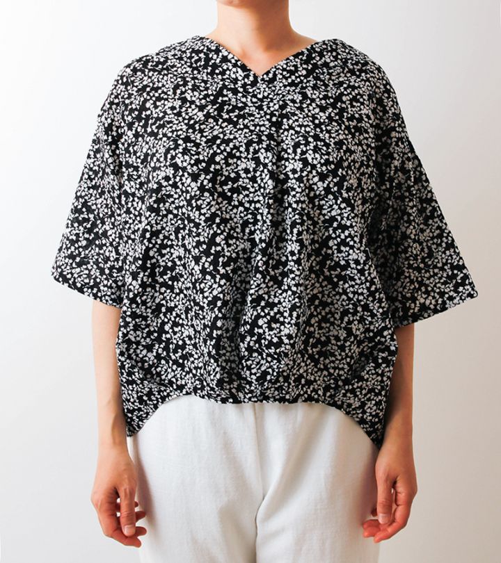 サンプル販売】Vネックヨークのブラウス SAMPLE 3252 [M便 NG]の通販