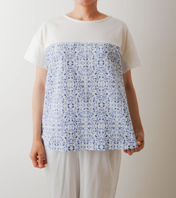 サンプル販売】ヨーク切替のラウンドラインブラウス SAMPLE 3254 [M便