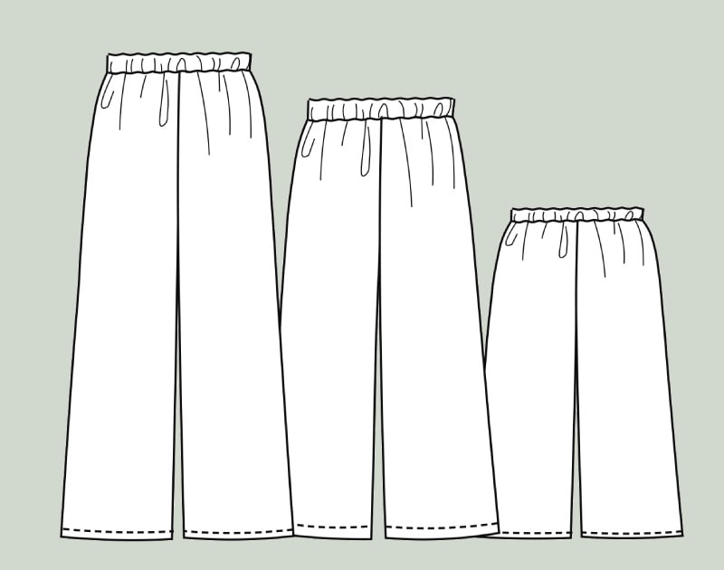 MASU / ストレートパンツ/44/コットン/PNK/無地 寸法図【NO.404】脇接ぎなしのリラックスストレートパンツ＜スゴラク