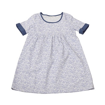 寸法図【NO.163】ノーカラーの切り替えギャザーチュニック [M便 0/1]の