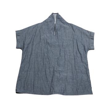 おがわせんせい 寸法図【NO.101】身頃続きの変わり衿カフス付きフレンチスリーブ