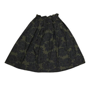 寸法図【NO.310】フリルウエストのタックスカート [M便 0/1]の通販