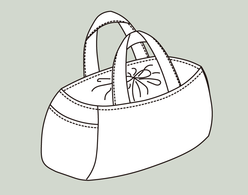 寸法図【NO.3144】巾着付きトラベルバッグ [M便 0/1]の通販 | SWANY