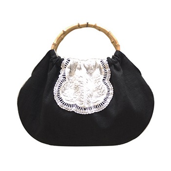 寸法図【NO.3217】半月型木製ハンドルバッグ [M便 0/1]の通販 | SWANY