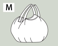 寸法図【NO.3064】パンプキンバッグ [M便 0/1]の通販 | SWANY Online