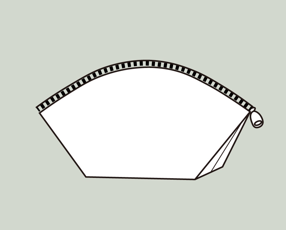 寸法図【NO.3418】シェル型ポーチ [M便 0/1]の通販 | SWANY Online