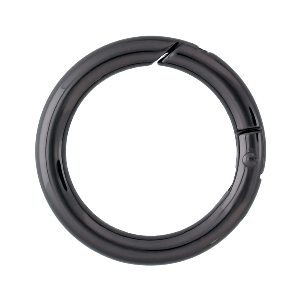 ダイキャストカラビナ φ6.5×47mm 丸線丸型 ブラック