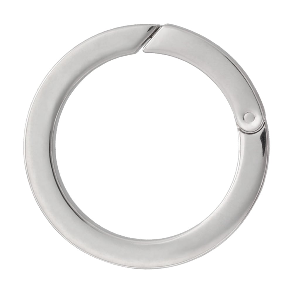 ダイキャストカラビナ C-28 平角丸型 大 シルバー 【在庫限り】