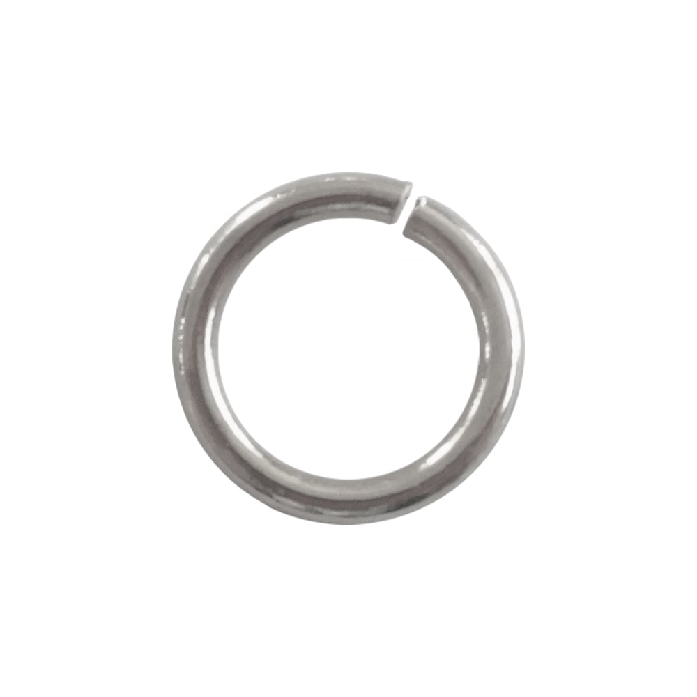 鉄製丸カン 線径φ1.0×内径6mm（直径8mm） ニッケル｜パーツ材料の通販