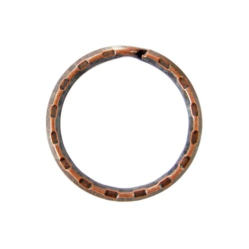 模様押二重リング 1NP φ1.8×内21mm ブロンズ