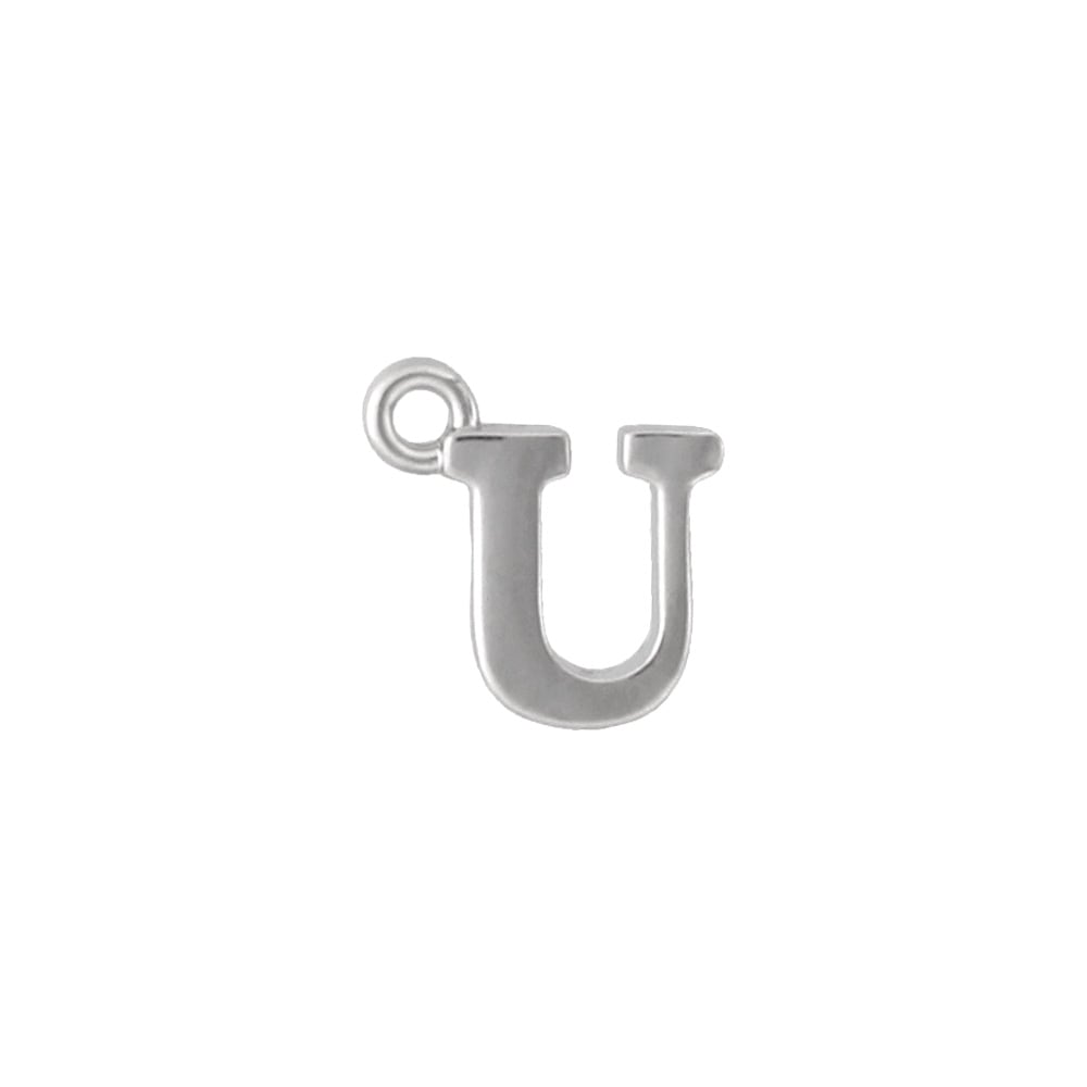 アルファベット＆数字キャストチャーム PE1000 ニッケル （U）本体のみ/カニカンフック付き
