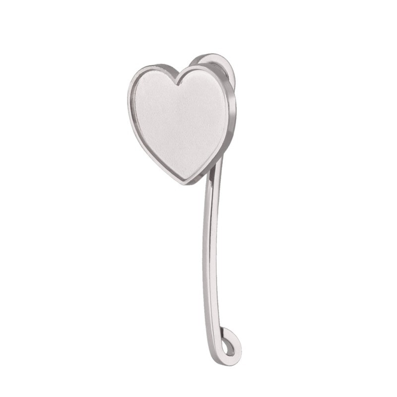携帯フック バッグinフック ハート型 ニッケル （10個セット）