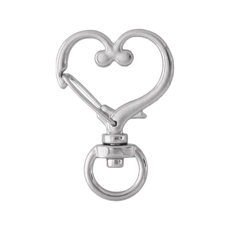 チャームフック ハート型 シルバー