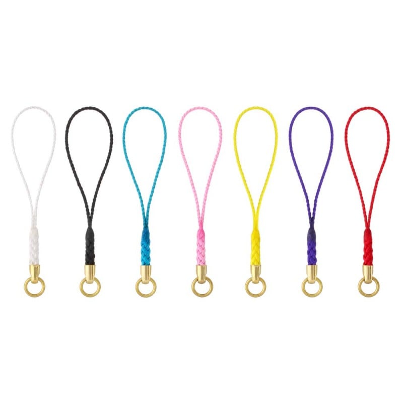 ★詰め合わせパック★ ミニ根付紐 ゴールド （7色×各10本セット）