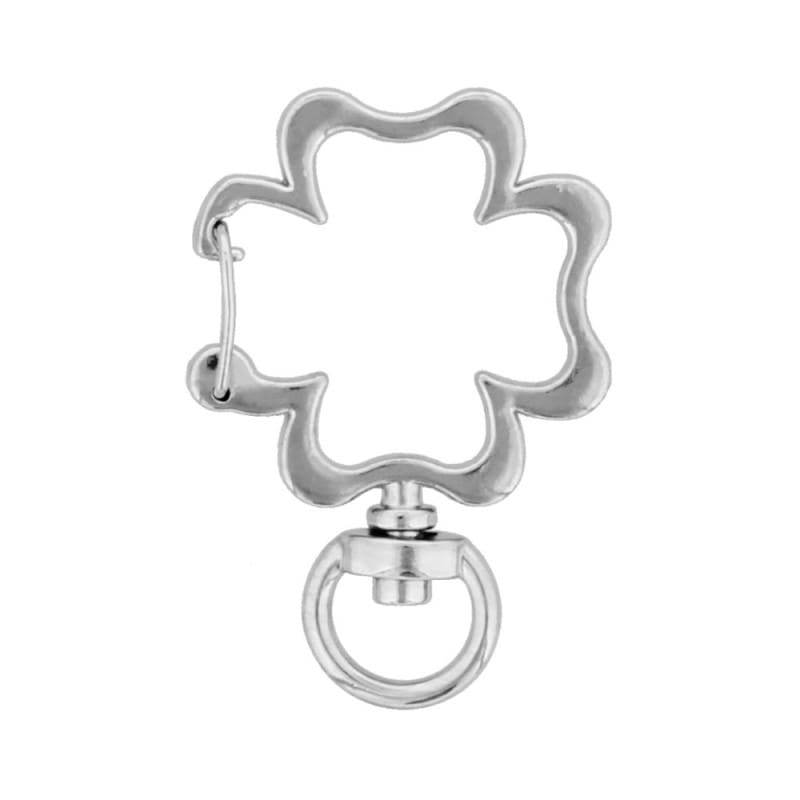 チャームフック クローバー型 シルバー