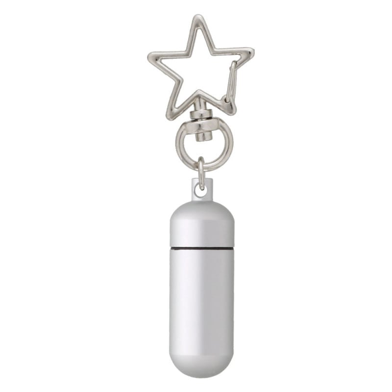 チャームフック 星型付きアルミカプセル Sサイズ マットシルバー