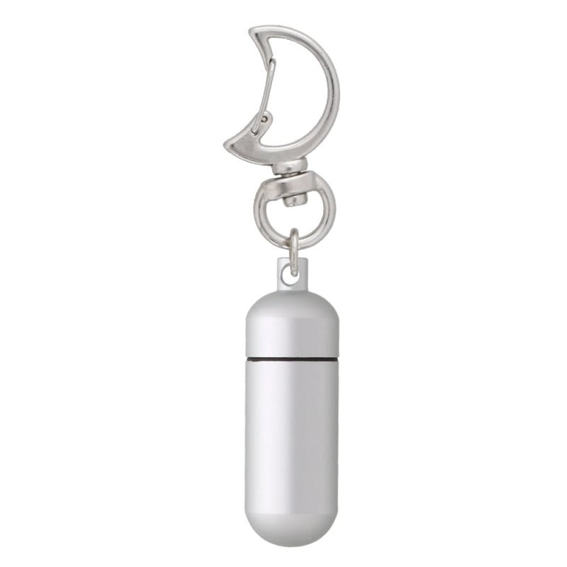 チャームフック 月型付きアルミカプセル Sサイズ マットシルバー