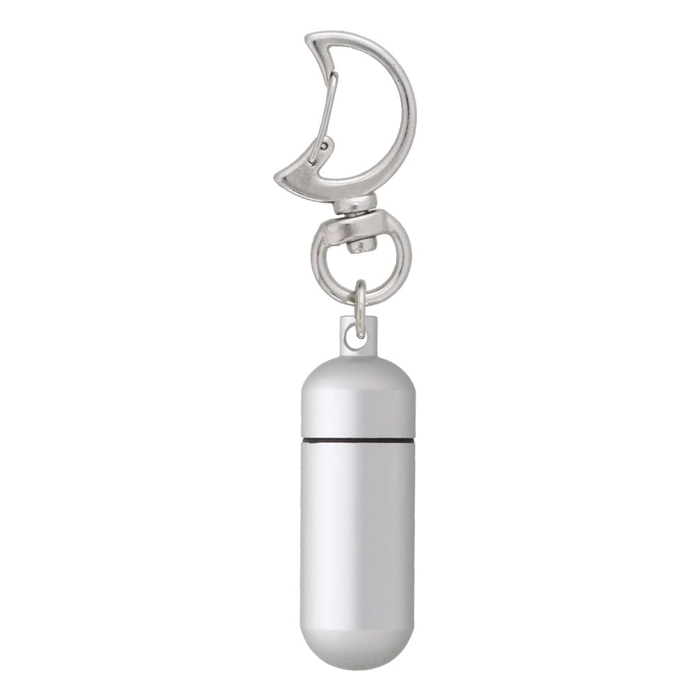 チャームフック 月型付きアルミカプセル Sサイズ マットシルバー