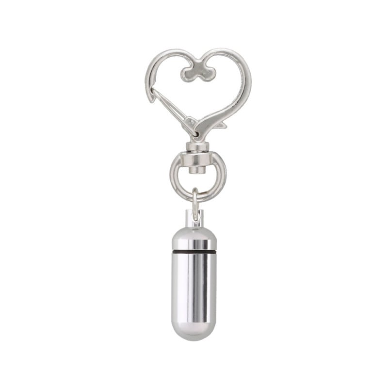 チャームフック ハート型付きアルミカプセル SSサイズ つや有シルバー