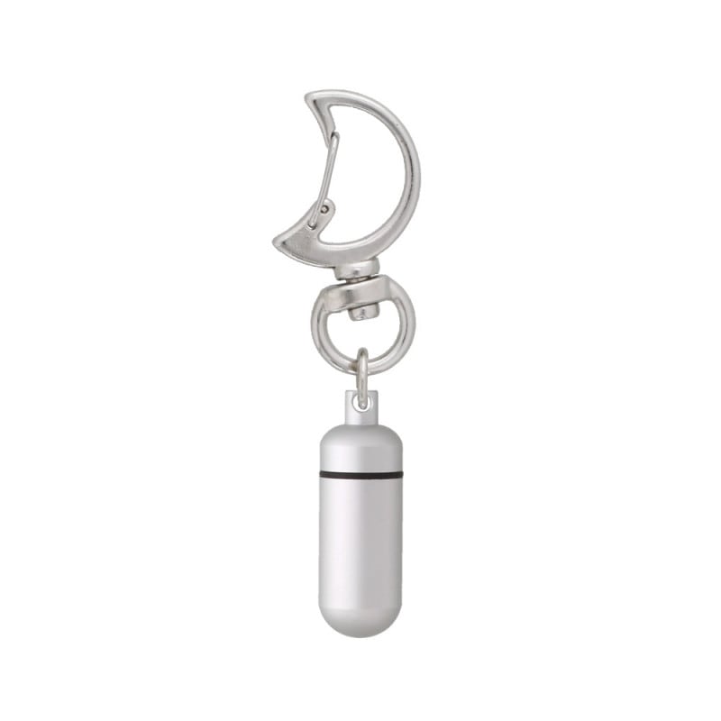 チャームフック 月型付きアルミカプセル SSサイズ マットシルバー