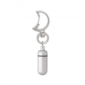 チャームフック 月型付きアルミカプセル SSサイズ マットシルバー