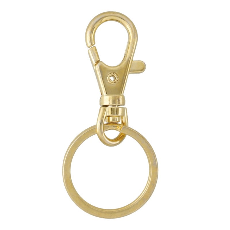 二重リング付きフック （S-1/8mm 3NF付き） ニッケル｜パーツ材料の