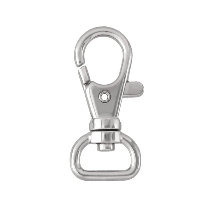 二重リング付きフック （S-1/8mm 3NF付き） ニッケル｜パーツ材料の