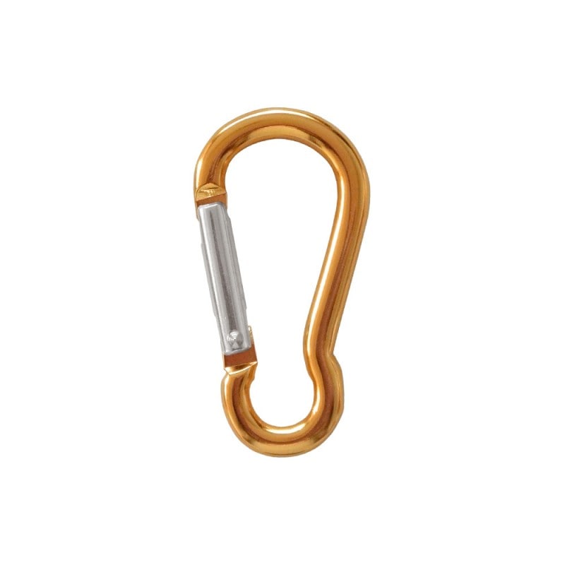 カラビナ Mサイズ ラウンドタイプ 5×50 R オレンジ