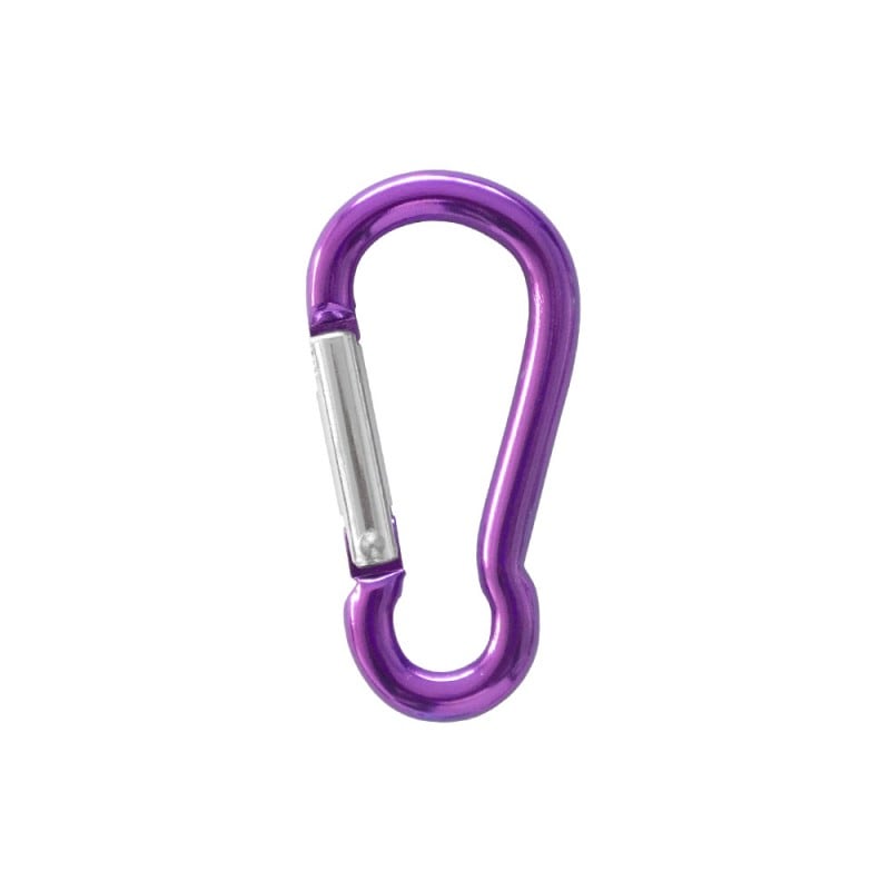 カラビナ Mサイズ ラウンドタイプ 5×50 R パープル