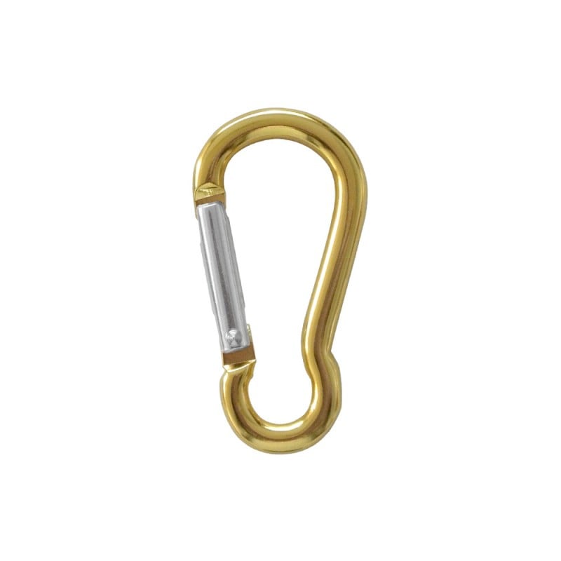 カラビナ Mサイズ ラウンドタイプ 5×50 R イエロー