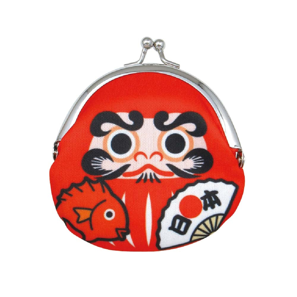 日本のお土産 和柄がまぐち 小 だるま