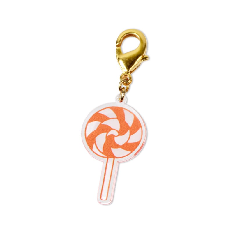 ハロウィン カニカンフック付きチャーム ペロペロキャンディ