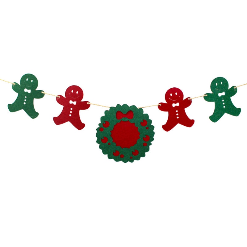 チェキやカードが飾れるオーナメント クリスマス フォトガーランド リース