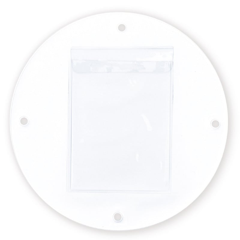 ウォールポケット 丸型 大 ホワイト 無地