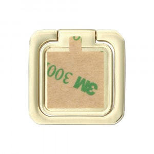 ダイキャスト スマホスタンドリング 角型 ゴールド