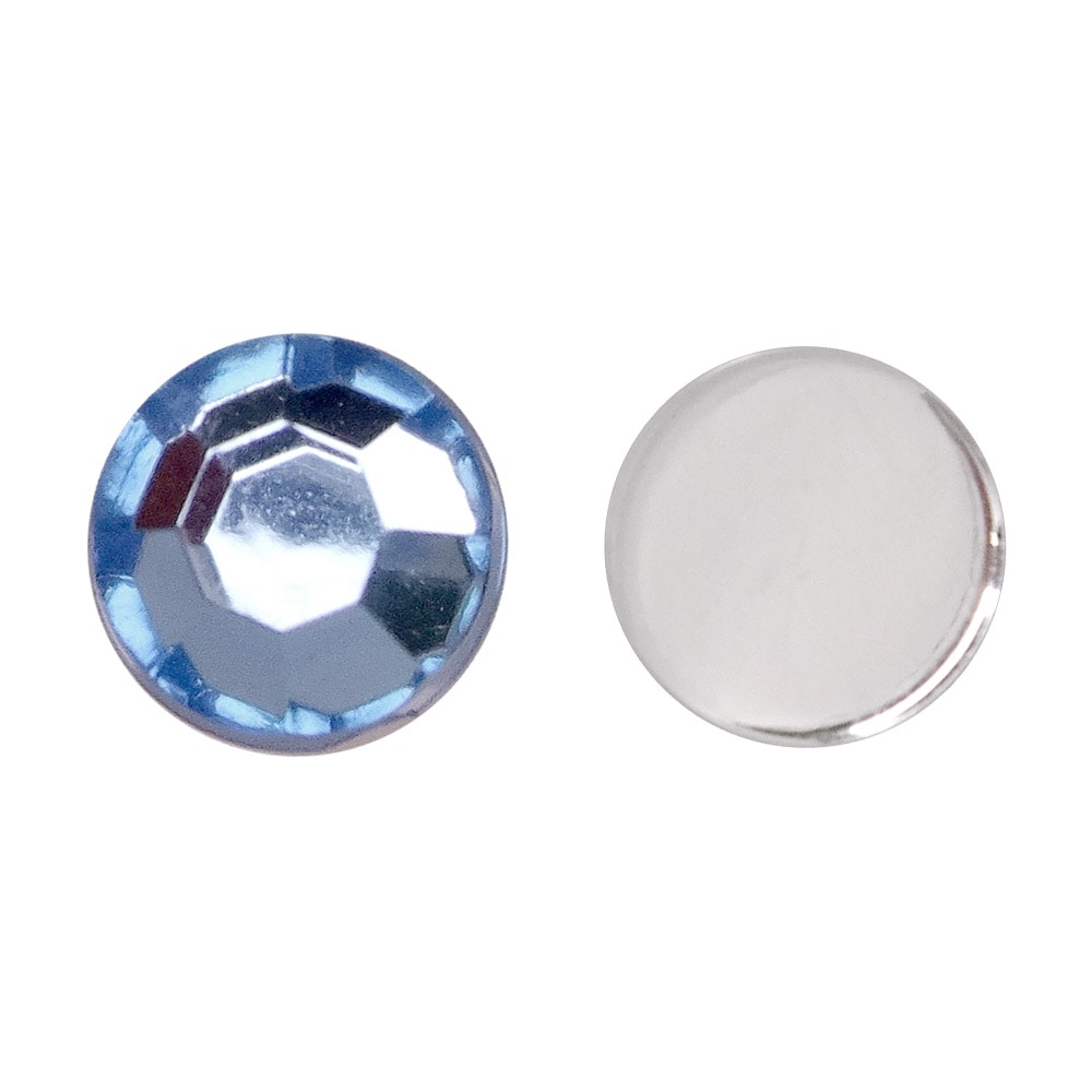 アクリルストーン 7mm フラットタイプ 誕生石カラー アクアマリン（3月）