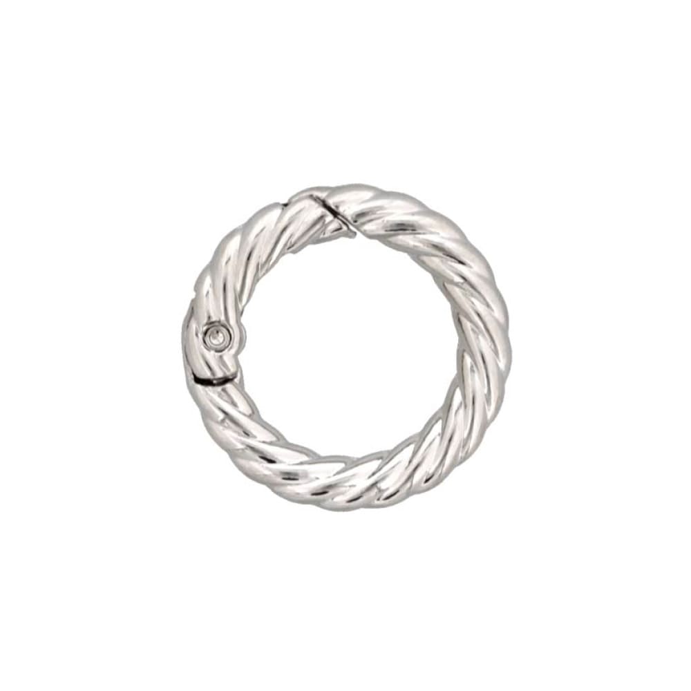 ダイキャストカラビナ 縄目タイプ 29mm シルバー