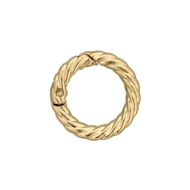 ダイキャストカラビナ 縄目タイプ 29mm ゴールド